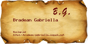 Bradean Gabriella névjegykártya